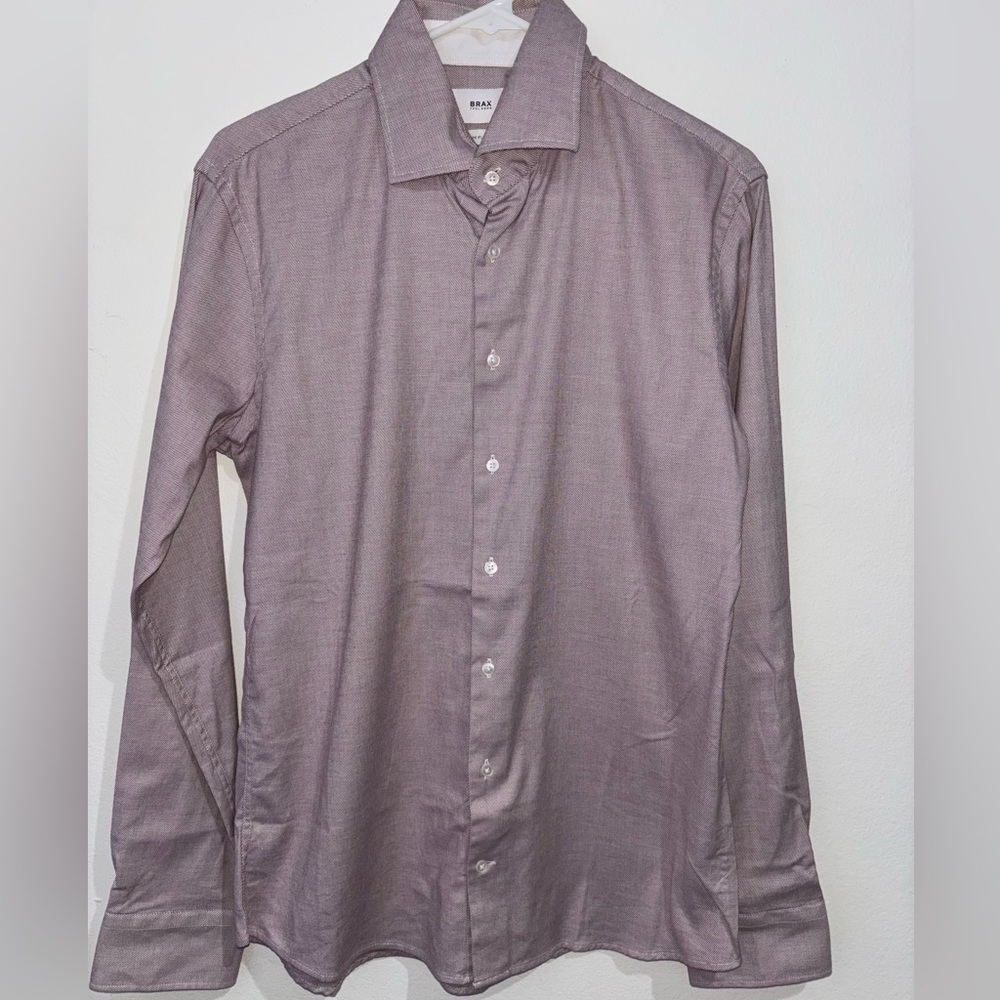 BRAX Dress Shirt Mauve Size Medium 39/40